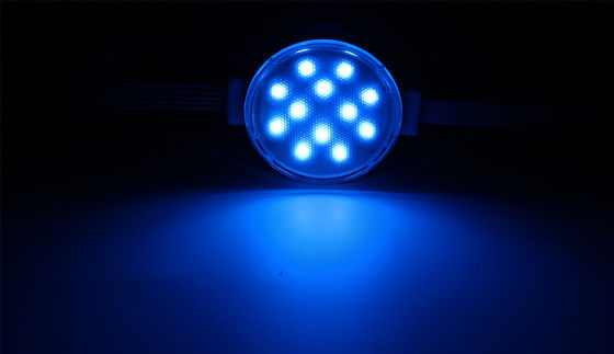 12 LEDs cor 24V 50mm fonte de luz de ponto DMX512 luz pixel decorativa