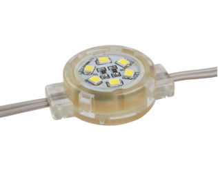 Lâmpada de ponto de pixel LED RGB IP65 0,5W DC12V SMD2835 30mm 30000H