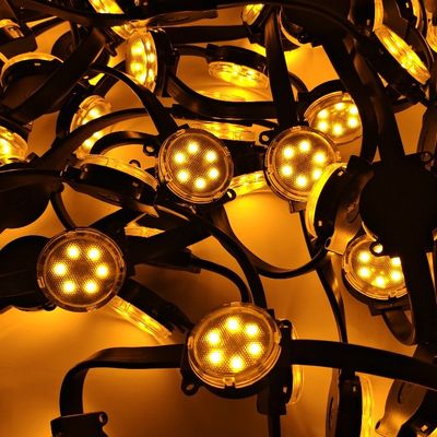 Alto brilho 50mm Pixel LED Point Light Single DMX 512 Edifício decorativo temático