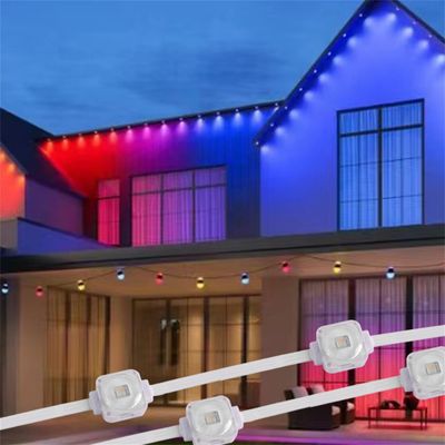 Miracle bean 25MM DC12V IP67 rgb 1.5W waterproof LED Outdoor and Indoor programmable eaves lighting lights