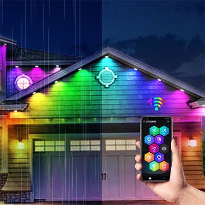 25mm Diâmetro LED Iluminação para Decorações de Natal, IP67 RGB Fonte de Luz de Ponto