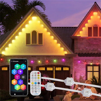 25MM RGB SMD5050 1.5W DC24V Alumínio Traçado Iluminação de Casa Externa Ip67 Rgbw LED Rgbic Permanente Luzes de Natal Exteriores