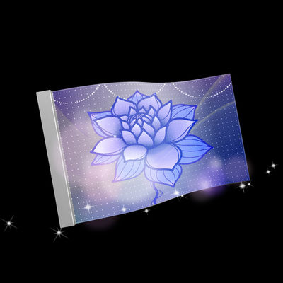 P10 Ecrã de filme transparente LED flexível 960 mm*240 mm com tipo de instalação pendurada