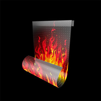 600W/m2 LED Ecrã transparente Animação colorida Iluminação LED a cores para decoração de interiores