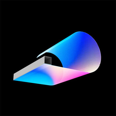 Fonte de luz LED de cor flexível de alto brilho tela transparente LED