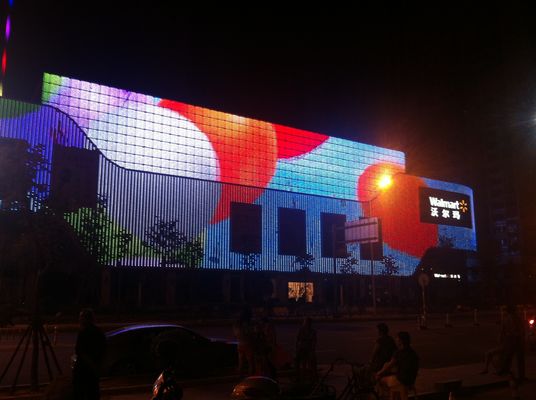 IP68 Anti-UV RGB Retardante de Chama LED de Ecrã de Malha Para Iluminação de fachada exterior