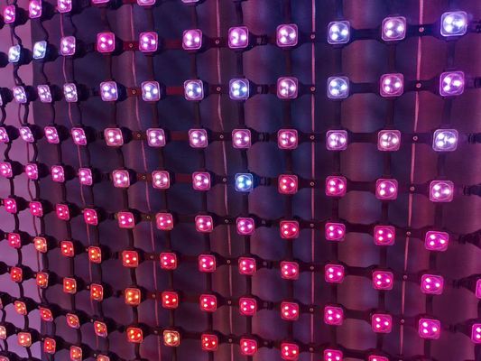 P62.5 Pitch Pixel Flexible LED Curtain Display Net Screen para publicidade exterior