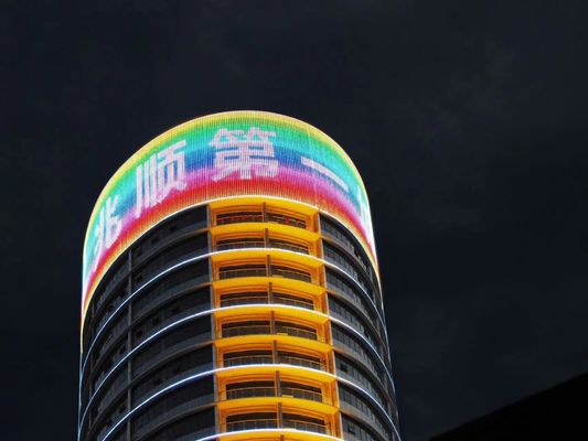 Epistar LED Chip Net Video Wall Soft Flexible Advertising LED Display Screen para interiores e exteriores