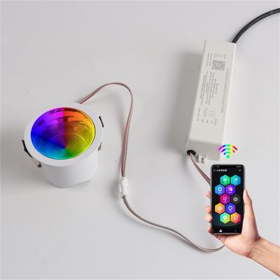 Modern Rail Lighting System LED Track Light with 40W RGBW 2000LM Aluminum Alloy Angle Adjustment