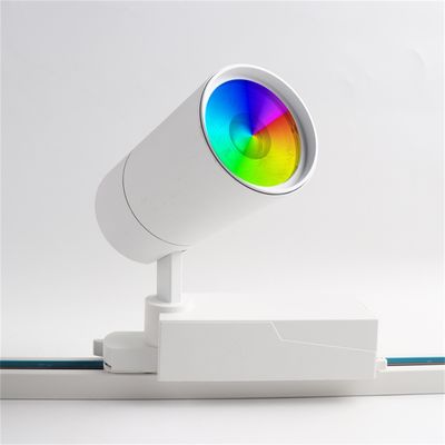 40W RGBW Magnetic Track Light, Magnetic Rail Cob Spotlight em Design Montado em Superfície