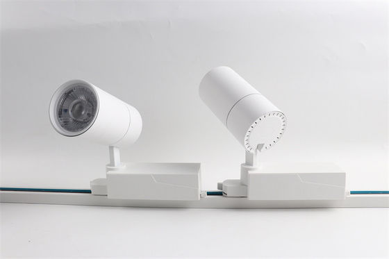 40W RGBW Magnetic Track Light, Magnetic Rail Cob Spotlight em Design Montado em Superfície