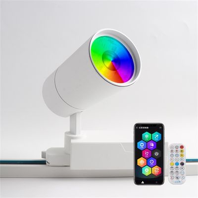 Lojas de interior de estilo asiático moderno Bares de refeições Luzes de pista LED com alto brilho e corpo de alumínio ajustável 360