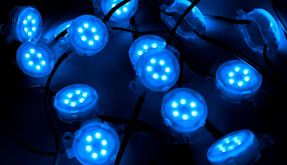 IP67 LED Point Light Source 6LEDs/pcs Warm White Color with Changeable Emitting Copper Lamp Body Used in Park Building