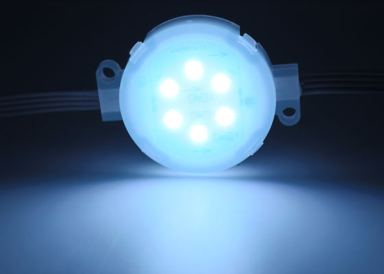 Luz de Ponto de Diversão Programável 24V LED Luz de Pixel Externa LED String Luz Rgb 50mm Diâmetro
