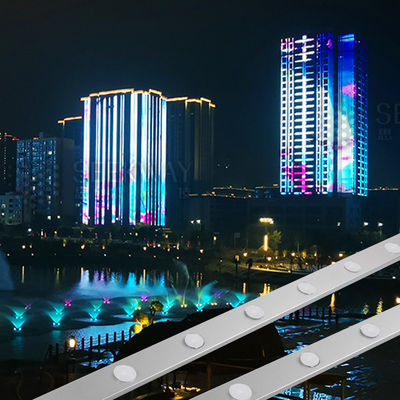 Iluminação de paisagem de alta luminosidade Luzes de ponto para exterior 1.5W RGB Natal 24V Alumínio Profil de canal pista 50mm IP67 impermeável