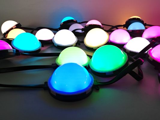 Alto brilho RGB 50mm LED Fonte de luz de ponto Fácil instalação Design endereçável Estágio Edifícios fachadas Iluminação paisagística