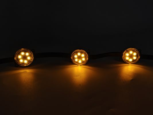 24V Smart RGB LED Pixel Lights Natal Navidad Outdoor Holiday Lights P67 PC Corpo Férias Permanentes