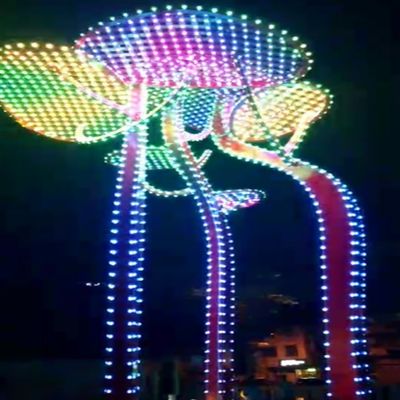 IP67 módulo de luz LED à prova d'água Lâmpada de ponto LED RGB programável Transmissão de sinal de longa distância para projetos de decoração de monumentos