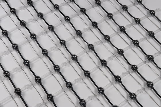 High Quality Flexible Led Pixel Mesh Screen Outdoor Building Media Facade Point Light Led Net Screen Curtain