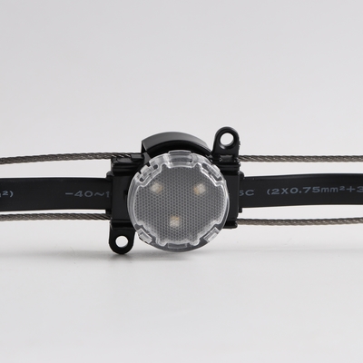 Luz de ponto LED RGB à prova d'água, controlador inteligente, fonte de luz colorida com material de corpo PC