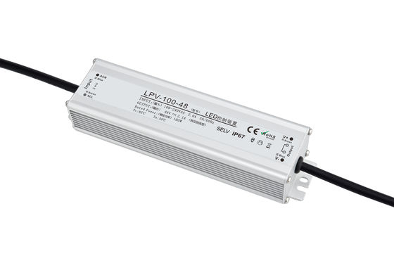 High Efficiency 100W Waterproof Aluminum 12/24/48V Led Power Supply for LED Lighting
