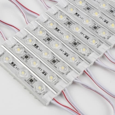 Modulo de luz LED personalizado de injeção de PVC impermeável IP67 DC12V SMD3030 para serviço de publicidade