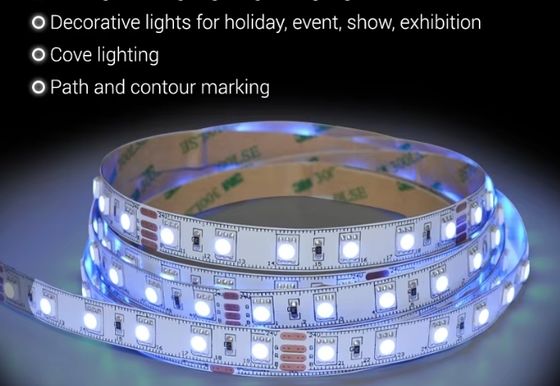 Flexible LED Strip Light DC12V 60led/m SMD 5050 IP67 10W RGB  for Lighting Decoration Smart Led Strip