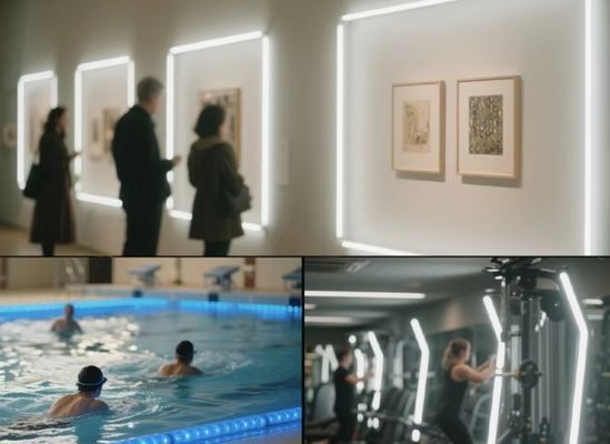 Fita de LED COB de alto lúmen e alto brilho 5V 12V 24V 220V 2700k-6500k, fita de LED para casa, hotel e escritório