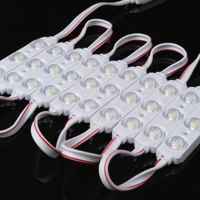Módulo LED de injeção SMD 2835 DC12V 3 Luzes 1.5Watt IP65 Impermeável Luz de fundo decorativa para Letreiro Luminoso Publicitário