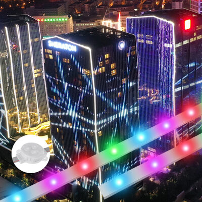 Marketing Direto 30mm Impermeável IP67 Perfil de Alumínio RGB Endereçável Luzes de Natal Permanentes para Exterior