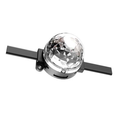 Fonte de Luz LED Pontual Externa IP67 12V 1W Longa Distância à Prova d'Água 40mm Pixel RGB