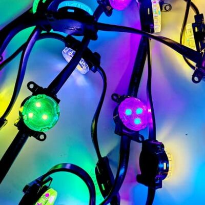 Luz de Ponto LED SMD3535 IP67 à Prova d'Água de 30mm, Material PC, Iluminação Flexível
