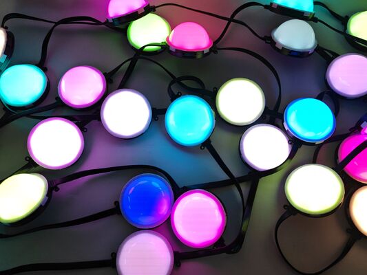 Luz de Ponto LED à Prova d'Água de 80mm | IP67, Cores RGBY, Carcaça de PC para Iluminação Externa de Edifícios