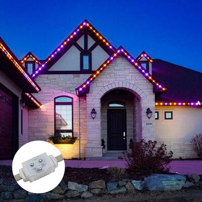 DC48V 40mm RGB Full Color LED Point Light IP67 Impermeável para decoração de parede exterior