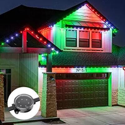 40mm Smart Adressable LED Pixel Light IP67 Impermeável Alto brilho Lâmpada de parede de fachada de mídia exterior