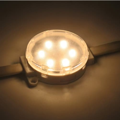 DC24V 50mm SMD3535 LED Point Light 6LEDs IP67 à prova d'água DMX512 Pixel endereçável para tela de exibição de matriz externa