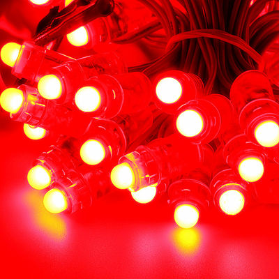 Cordas exteriores da luz do pixel da C.C. 12V 9MM Rgb de IP67 0.15W