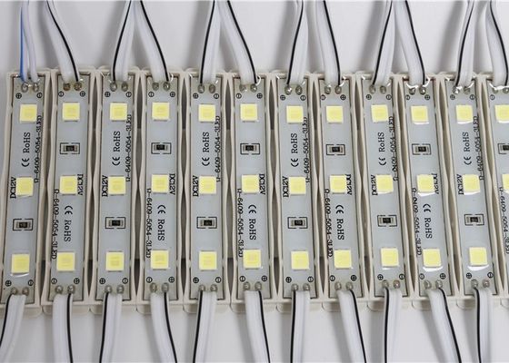 5054 sinal impermeável alto da propaganda do diodo emissor de luz do brilho 12V 3led do módulo do diodo emissor de luz IP65 para a caixa leve