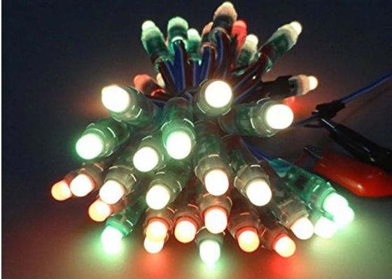 O pixel DC5V do feijão 12mm 0.3W RGB WS2811 1903 Digitas do milagre conduziu a luz do pixel para a decoração do Natal