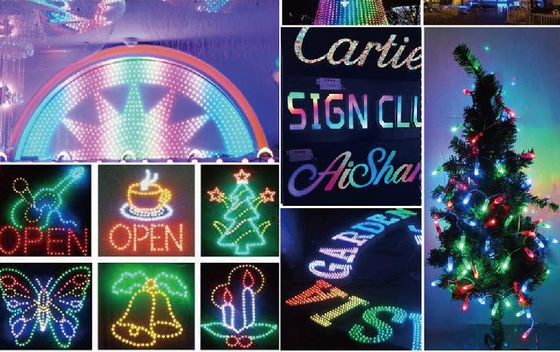 o pixel Rgb programável do feijão 1903 12mm Rgb do milagre de 12mm conduziu luzes de Natal a luz conduzida Rgb do pixel que de Ws2811 1903 conduziu os módulos