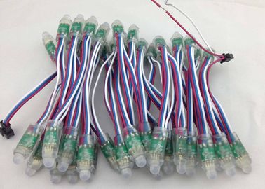 Luz da corrente do diodo emissor de luz do pixel do diodo emissor de luz do RGB do modelo 9823 de IC com fio VERMELHO + branco - azul