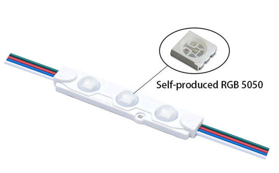 DC12V impermeável 0.72W RGB conduziu as luzes SMD5050 do módulo