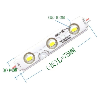 Módulo LED de alta potência 12v 3 LEDs 1.5w à prova d'água 2835 para exterior, alta luminosidade, injeção, retroiluminação para letras de canal, mini luzes, módulos LED
