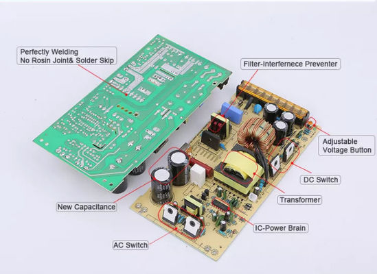 100W Output Power CE ROHS Certification 12V/24V 24W/36W/60W/150W Waterproof AC DC Cabinet IP67 for LED Lighting 110V